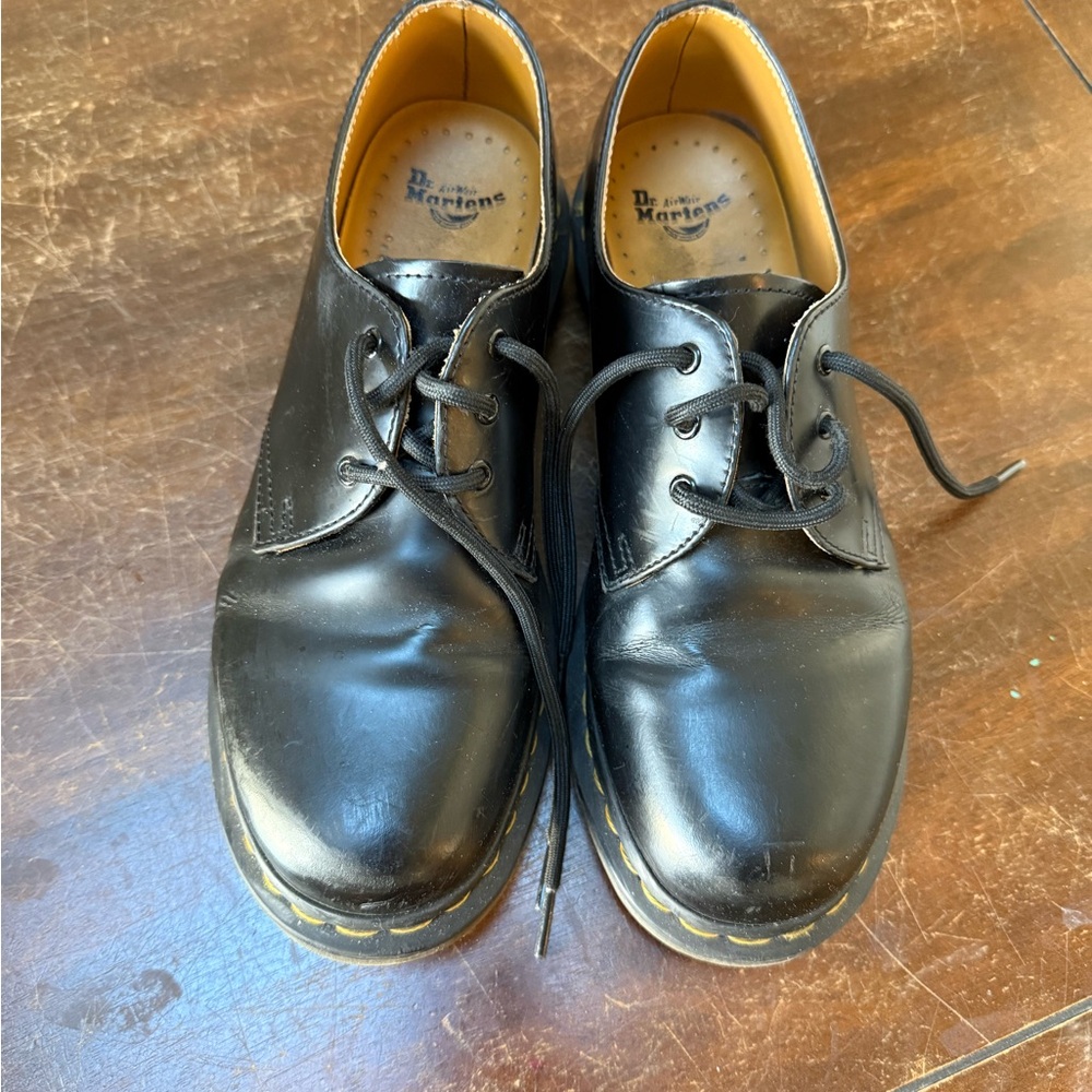 Dr. Martens Black Leather Derbys
